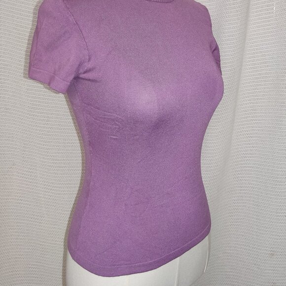 bebe | short sleeve knit top | Size Medium - Picture 5 of 16